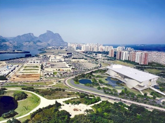 Cidade da Música, vista aérea do conjunto, Rio de Janeiro, arquiteto Christian de Portzamparc