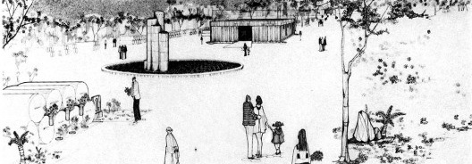 Cemitério Vila Paulicéia, São Bernardo do Campo SP, 1969, arquitetos Eduardo Knesse de Mello e Sidney de Oliveira