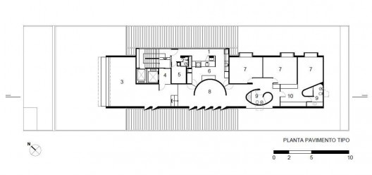 Edifício Guaimbê, planta pavimento tipo
