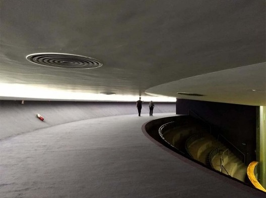 As formas orgânicas presentes no interior dos edifícios: Congresso Nacional, nov. 2018