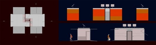 Concurso revitalização da Praça da Liberdade em Ipameri, módulo de comércio, João Gabriel Galiardi e Fabio Ucella.