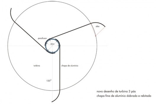 Guto Lacaz, “Claudio Leonardo Orlando Villas Boas”, projeto da turbina, Parque Estoril, São Bernardo do Campo, 2012