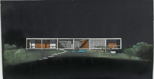 Casa Oswaldo Arthur Bratke, São Paulo, 1951-1954. Arquiteto Oswaldo Arthur Bratke. Inv.: AM 2009-2-329. Collection architecture du Musée national d’art moderne/Centre de création industrielle