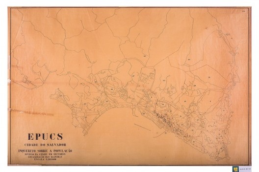 Mapa de manchas de pobreza na cidade do Salvador