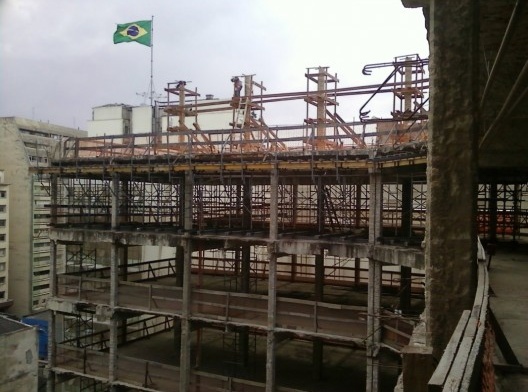 Sesc 24 de Maio, início das obras