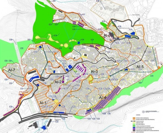 Planta Geral de Intervenção do Plano de Desenvolvimento Sócio Espacial da Rocinha