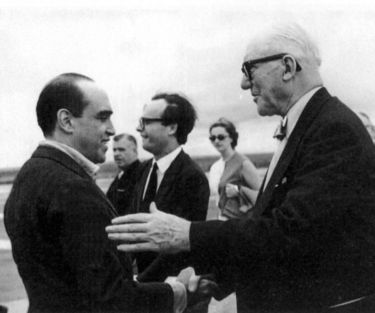 Le Corbusier, Oscar Niemeyer e Ítalo Campofiorito, Brasília, terceira e última viagem do arquiteto suíço-francês ao Brasil, 1962