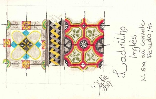 Pormenor do piso da Igreja de N. Sra. da Corrente, Penedo/AL