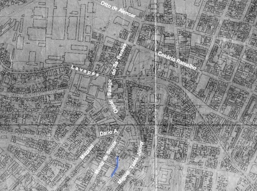 Baixo curso do Cambuci, 1952-1959