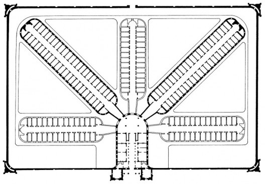Planta de Haviland para a prisão de Trenton, EUA