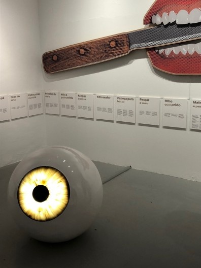 Jonathas de Andrade, Com o coração saindo pela boca, Pavilhão nacional do Brasil, detalhe da instalação