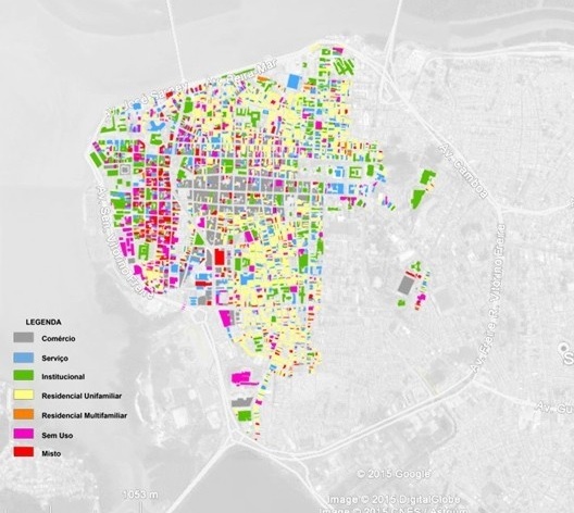 Identificação dos usos do solo do Centro