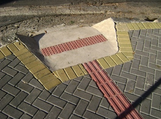 Calçada para cegos em Belo Horizonte