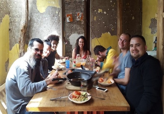 Almoço no Al Borde, Quito, Ecuador