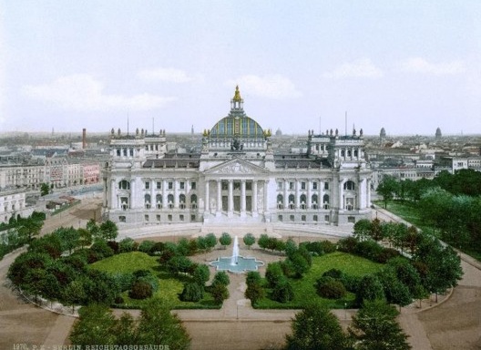 Foto dos anos 1890 do Reichstag de Berlin