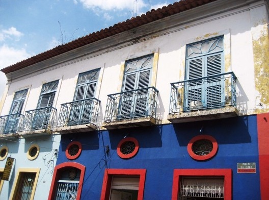 Vista das sacadas de pedra de cantaria