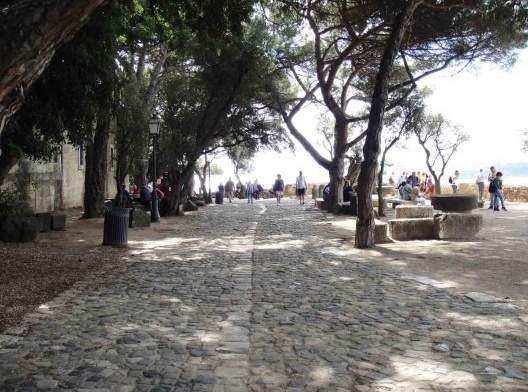 Castelo, de onde se avista Lisboa do alto