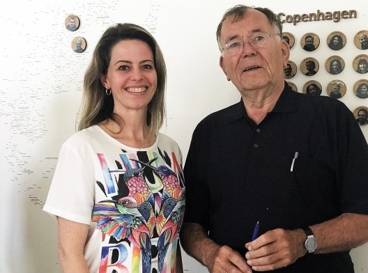 Com Jan Gehl, não podia deixar passar a oportunidade de agradecer a ele por tantos ensinamentos