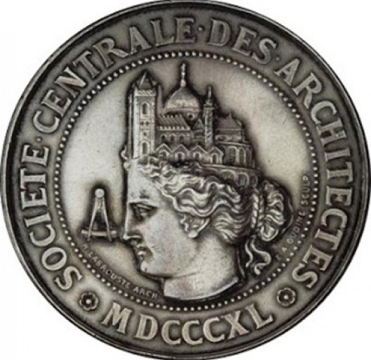 Medalhão da Sociedade Central dos Arquitetos Franceses
