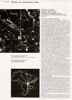 Página de Werk, de julho de 1959 (artigo de Creed Küenzle, tradução do título: Brasilia, uma capital em construção)