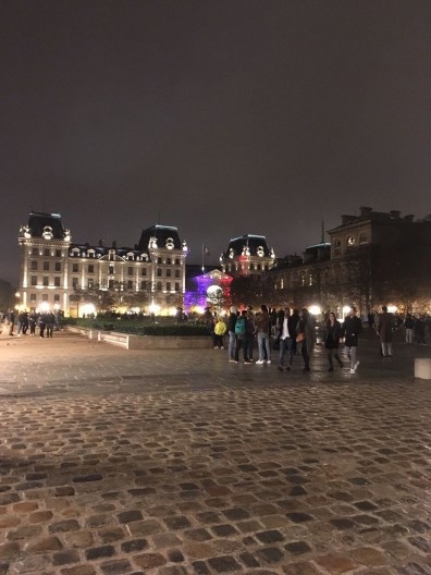 Imediações do Hôtel de Ville de Paris, percurso Centro