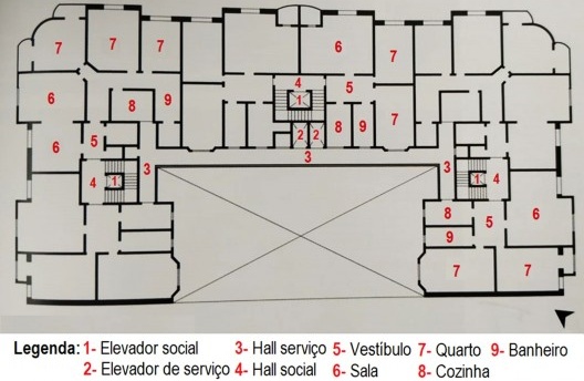 Planta do pavimento tipo