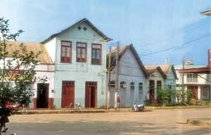 Vista geral de uma rua central de Cobija