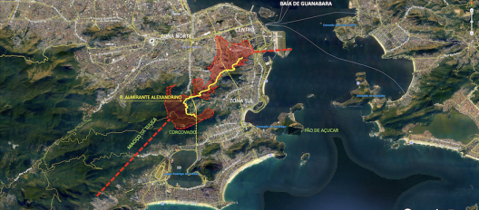 Santa Teresa no contexto urbano e topográfico