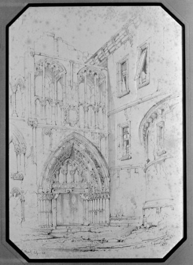 John Ruskin, Holyrood Chapel, 1838