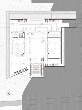 Planta nível 93.50 - Térreo inferior/ Restaurante/ CFT/ Acessos