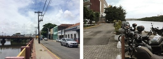 Porções do território estudado: frente d’água do Centro Expandido Continental da cidade do Recife