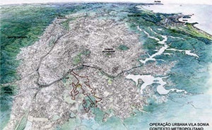 Operação Urbana Vila Sônia. Plano-Referência de Intervenção e Ordenação Urbanística. Posição e inserção metropolitana