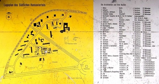 Implantação geral do Hansaviertel, como encontra-se hoje construído