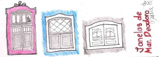 Variedade de esquadrias do casario de Marechal Deodoro/AL