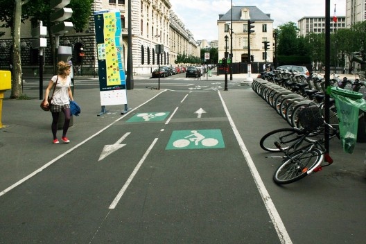 Bicicletas nas ruas de Paris