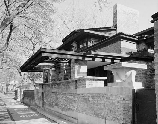 Casa e estúdio, Chicago, Illinois, EUA, 1989. Arquiteto Frank Lloyd Wright