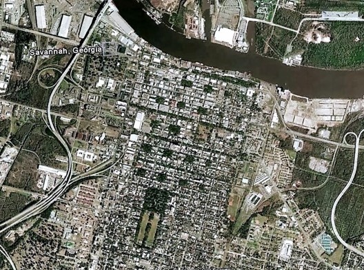 Foto aérea de Savannah