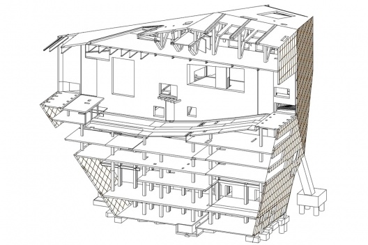 Casa da Música, volumetria final, Porto, 2005. Arquitetos Rem Koolhaas e Ellen van Loon / OMA