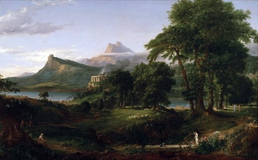 “Pastoral or Arcadian State”, 1842, pintura de Thomas Cole
