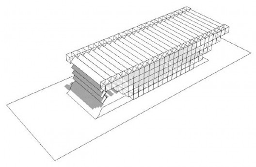 Concurso Pavilhão do Brasil na Expo Sevilha, 1992, diagramas volumétricos. Arquitetos Sérgio Parada e equipe, DF