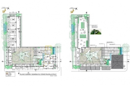 Casa do Capitãozinho, Uberlândia MG Brasil, plantas baixa e de cobertura, 3º lugar Concurso Sustentabilidade em Edificações Públicas. Estudante Camila Monteiro de Castro, 2008
