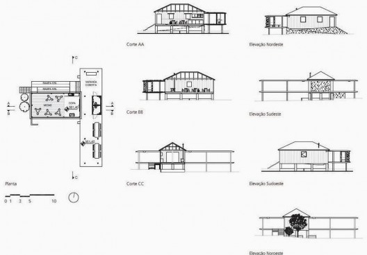 Projeto para transformação do chiqueiro em área de café e descanso