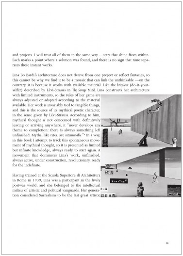 Lina Bo Bardi. Museu à Beira do Oceano, São Vicente SP, 1951, Vista interna Fotomontagem