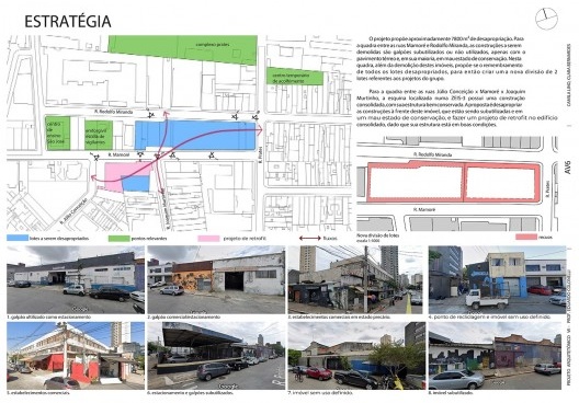 Prancha etapa de leitura estratégica da cidade, bairro do Bom Retiro
