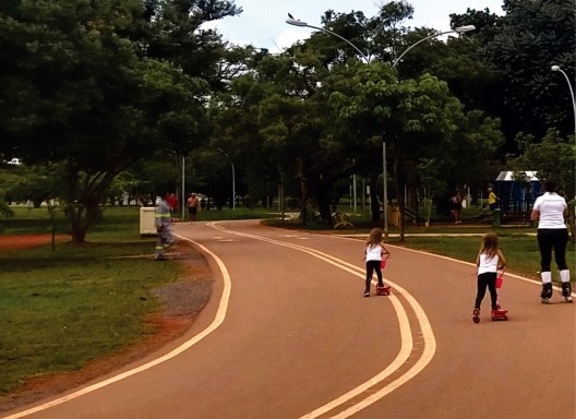 Atividades no Parque da Cidade em Brasília DF Brasil