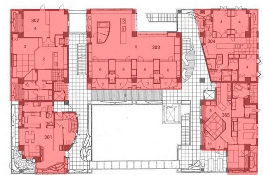 Next 21, planta terceiro pavimento, Osaka
