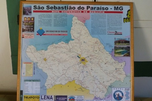 Localização do município São Sebastião do Paraíso, Estado de Minas Gerais
