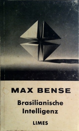 Capa do livro “Brasilianische Intelligenz”, de Max Bense, 1965