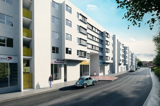 Projeto de edifício misto. Projeto de Urbanização Integrada