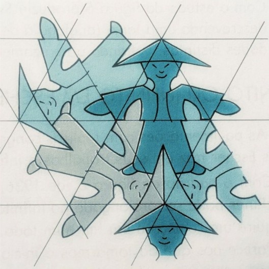 Lizards n° 56, xilogravura, 1942, desenhos de Maurits Cornelis Escher